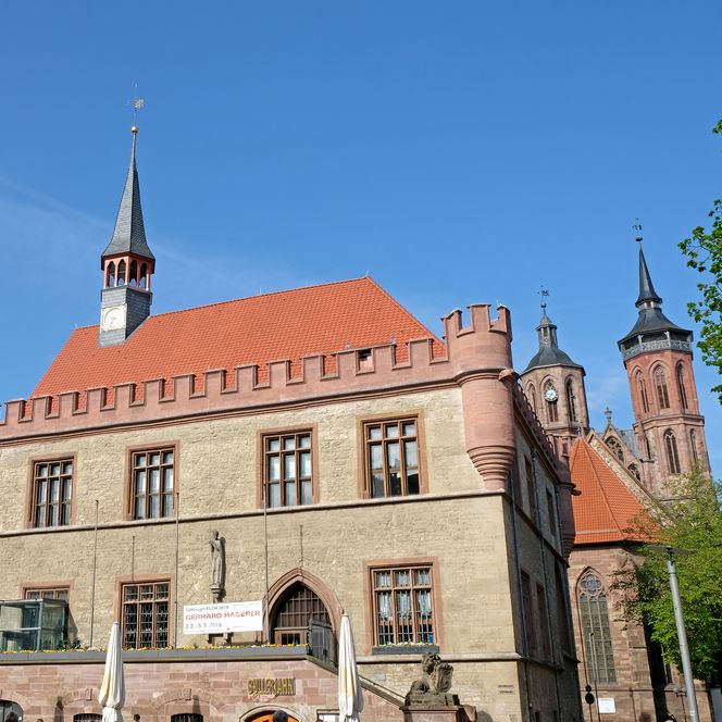Altes Rathaus und St. Johannis in Göttingen