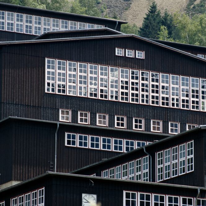 Nahaufnahme Weltkulturerbe Bergwerk Rammelsberg