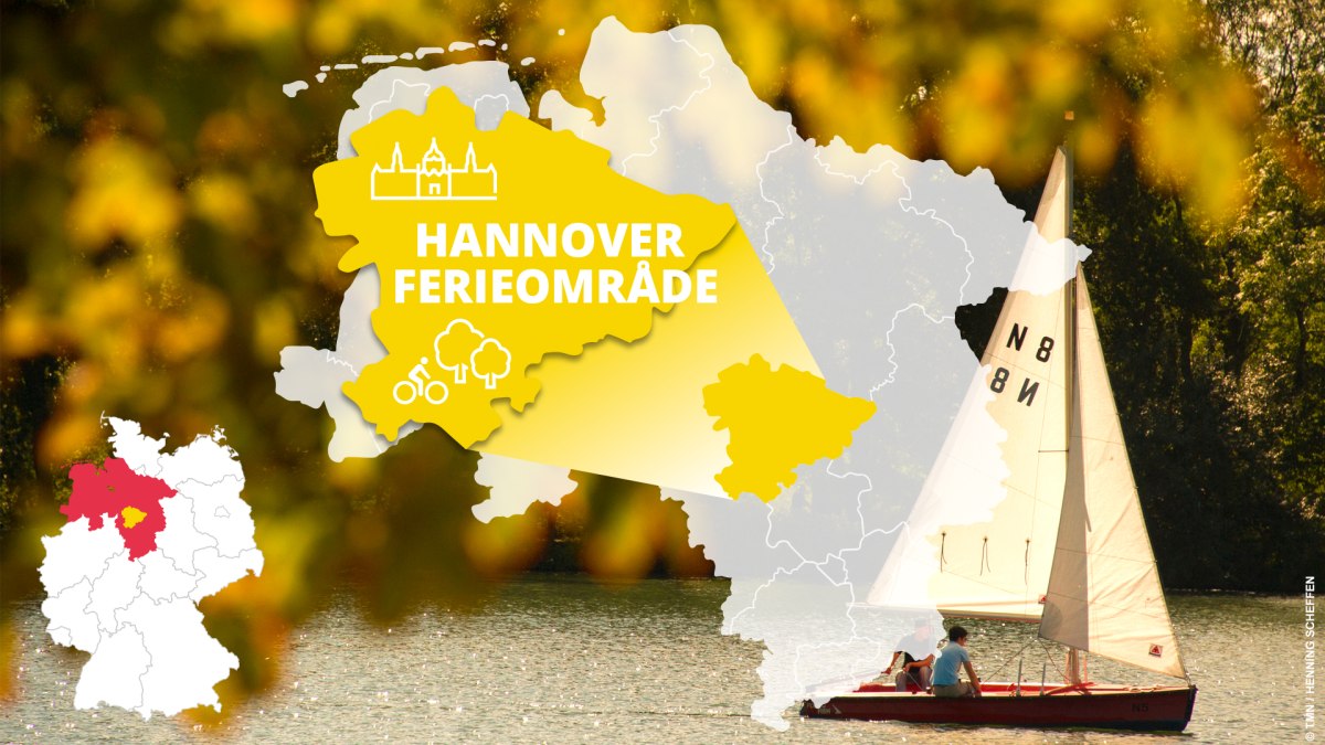 kort over ferieregionen Hannover med seværdigheder