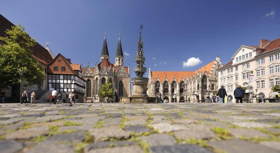 De oude stadsmarkt met zijn fontein, © Braunschweig Stadtmarketing GmbH / Daniel Möller