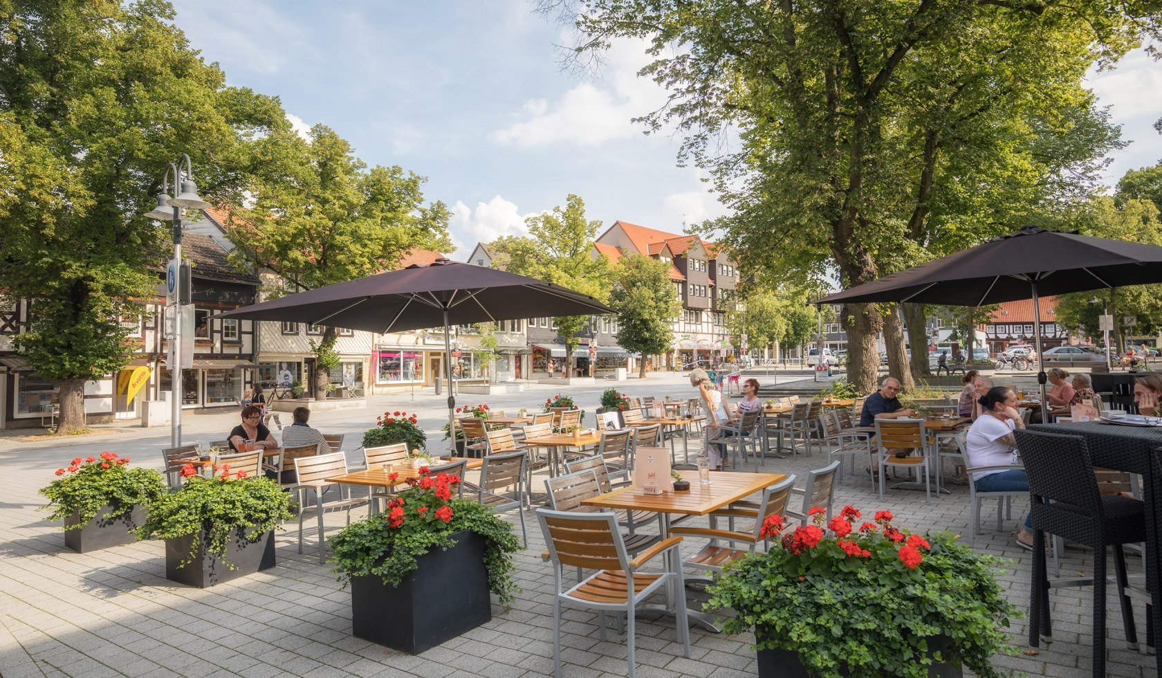 Markedsplads i centrum af Salzgitter-Bad, © Stadt Salzgitter / Andre Kugellis