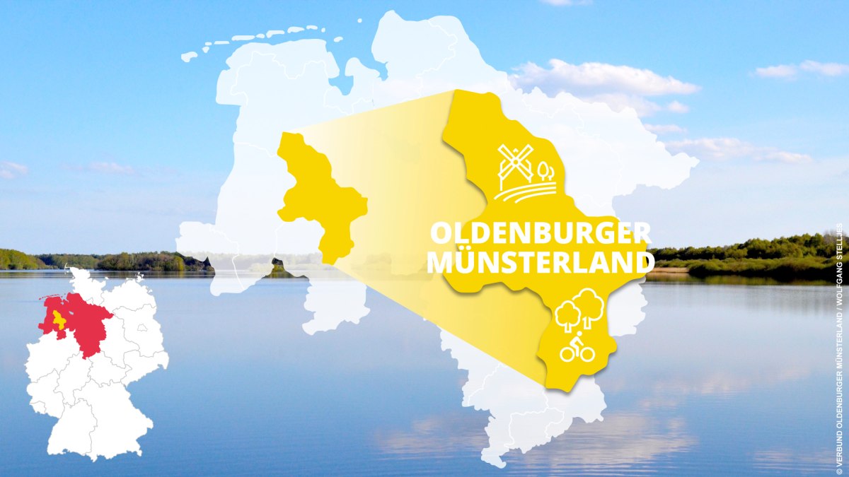 kort over oldenburger münsterland med seværdigheder kort over oldenburger münsterland med seværdigheder