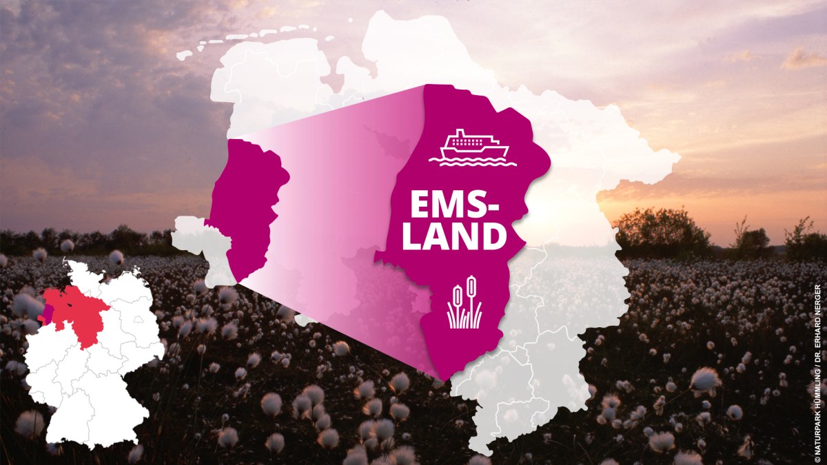 kort over Emsland med seværdigheder kort over Emsland med seværdigheder