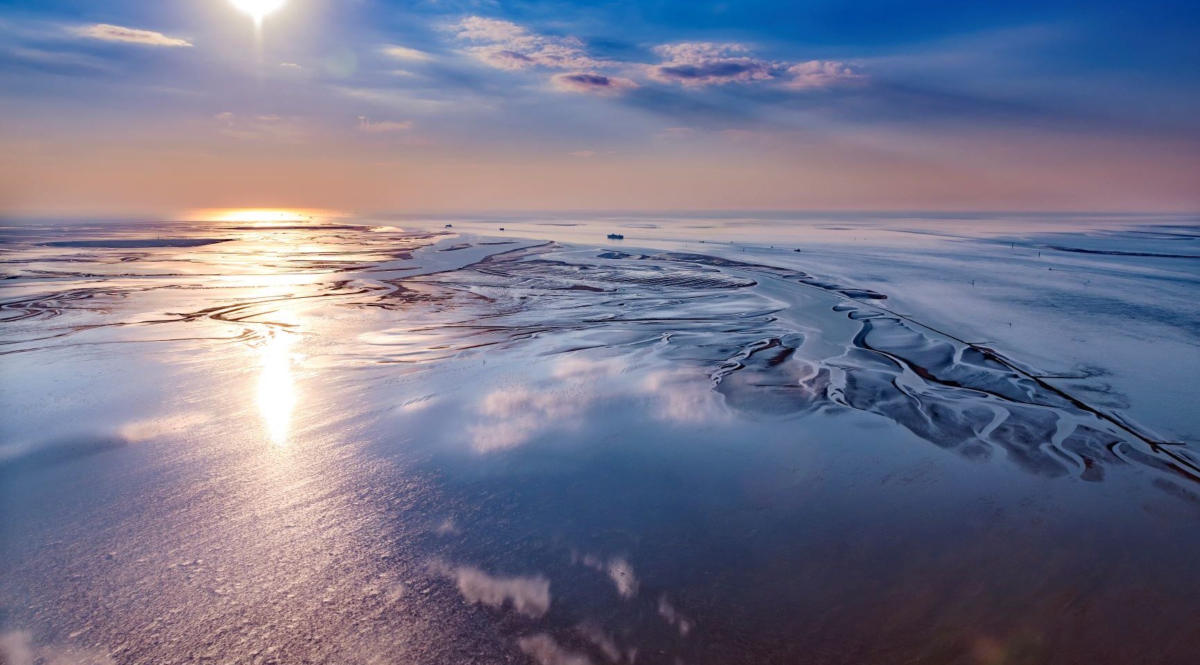 Verdens naturarv Vadehavet Cuxhaven luftfoto, © Martin Elsen