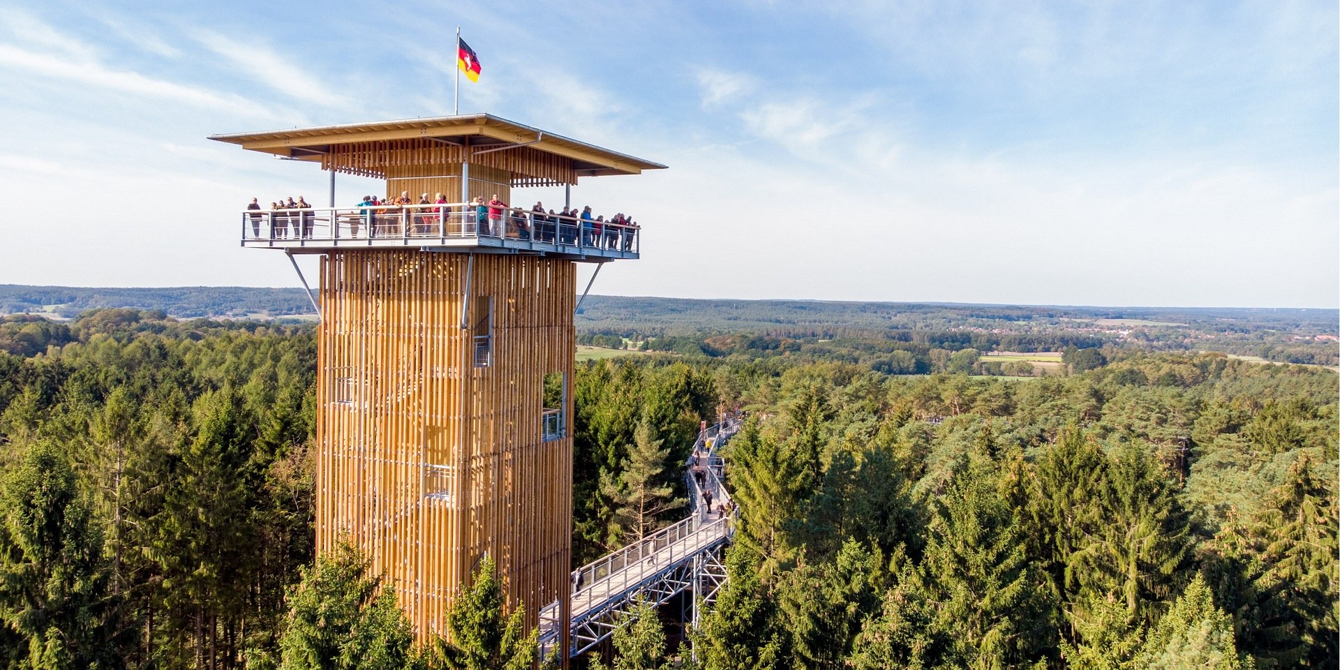 Udkigstårn på træ-top-promenaden, © Weitblick Tietz GmbH & Co. KG / Adrian Föhl