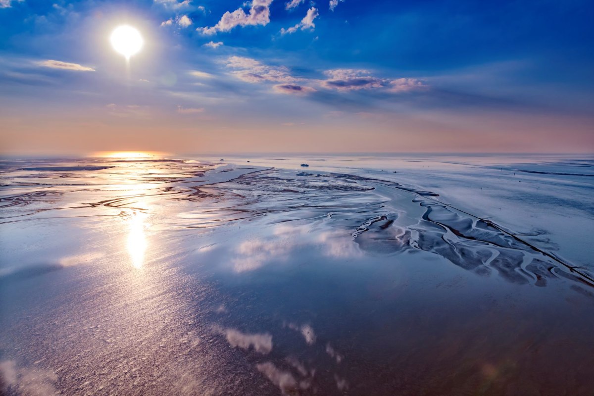 Verdens naturarv Vadehavet Cuxhaven luftfoto, © Martin Elsen