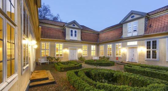 Lessinghaus i Wolfenbüttel. Her bor Lessing og skrev mange af hans bøger. I dag et litteraturmuseum., © Stadt Wolfenbüttel / Christian Bierwagen