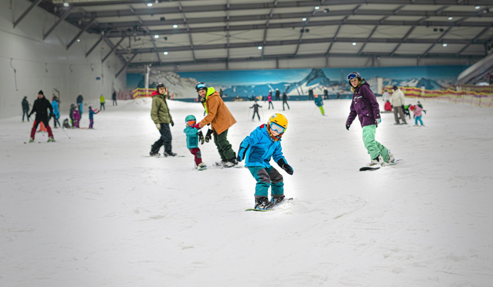 Børn på snowboard, © Berg & Tal Abenteuer Resort