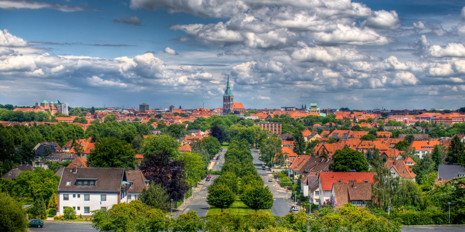 Panoramaudsigt Hildesheim, © Hildesheim Marketing / Daniel Fröbrich