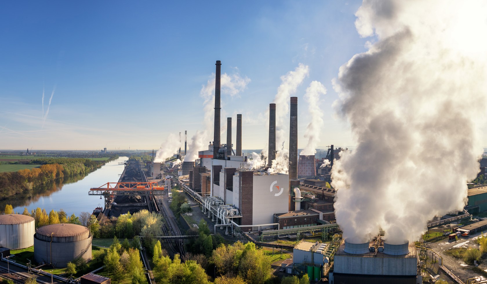 Luftfoto af stålværket Salzgitter AG's område, © Stadt Salzgitter / Andre Kugellis