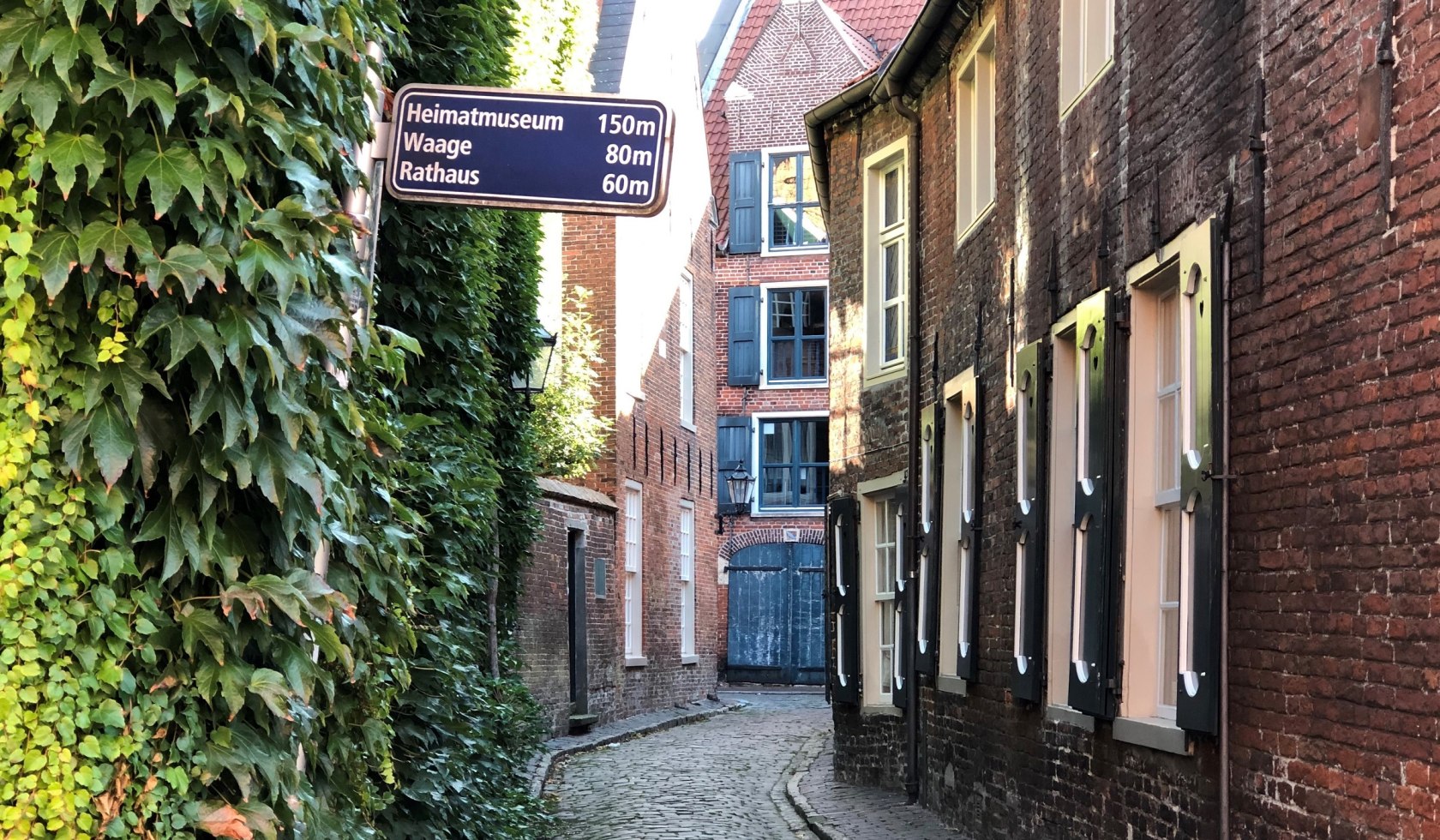 Wilhelminengang i den gamle bydel i Leer, © Stadt Leer / S. Densow