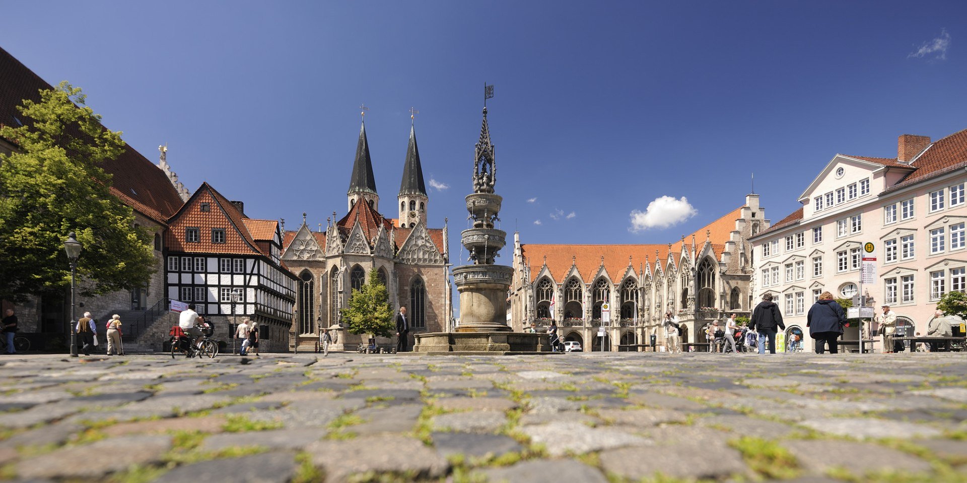 De oude stadsmarkt met zijn fontein, © Braunschweig Stadtmarketing GmbH / Daniel Möller